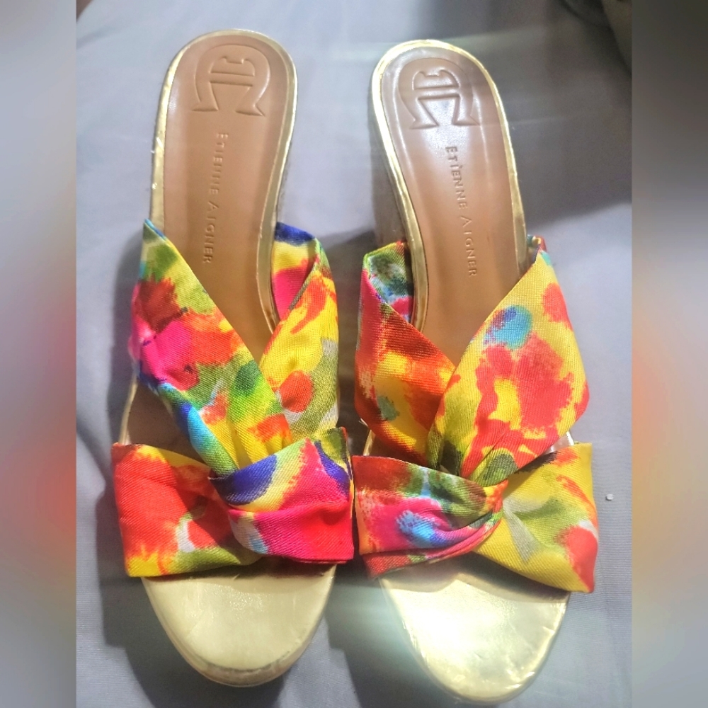 Etienne Aigner Krista Watercolor Wedge